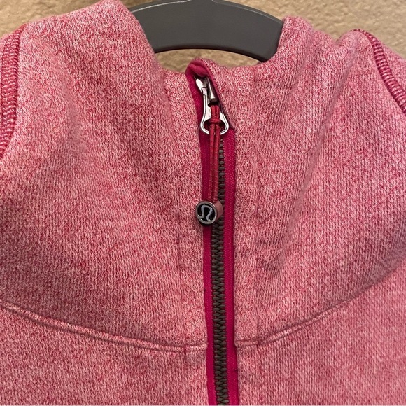 LULULEMON Women Pink Scuba Hoodie Zipped Jacket Size 10 - Picture 2 of 8